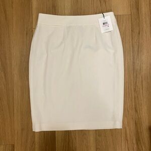 Calvin Klein Cream Pencil Skirt